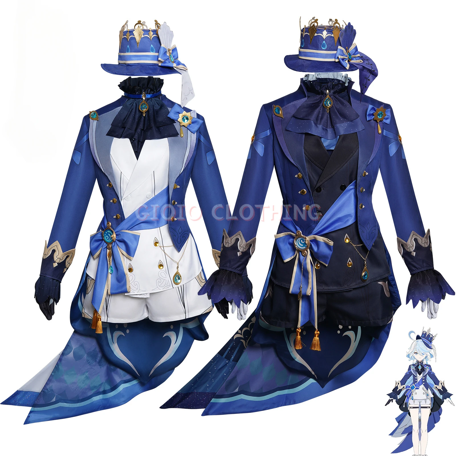 Anime Cosplay Ladies - Furina Focalors Cosplay Genshin Kostüm Impact