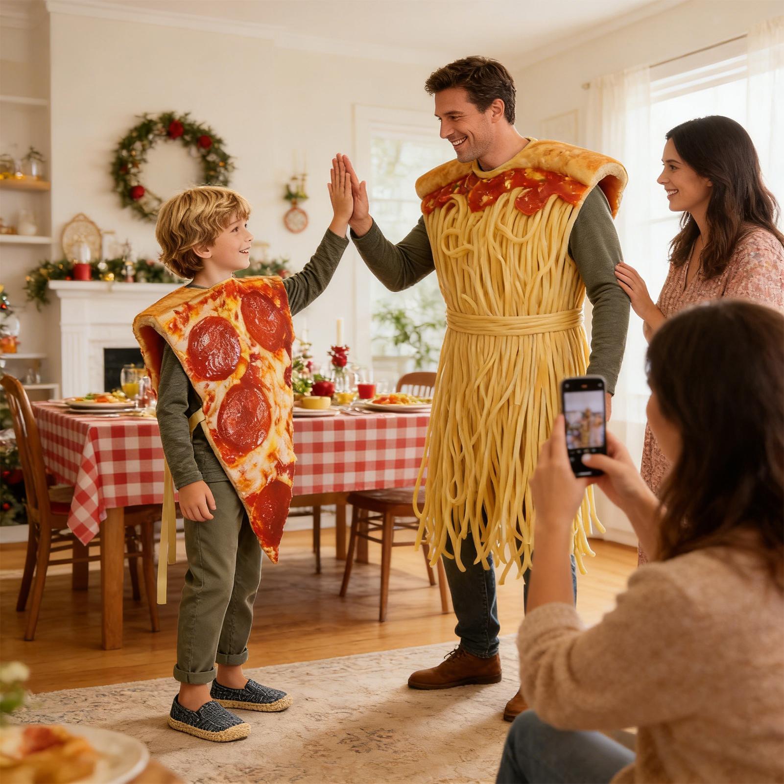 Pizza-Halloween-Kostüm Realist – Anime Cosplay Couple Bewertung und Preis