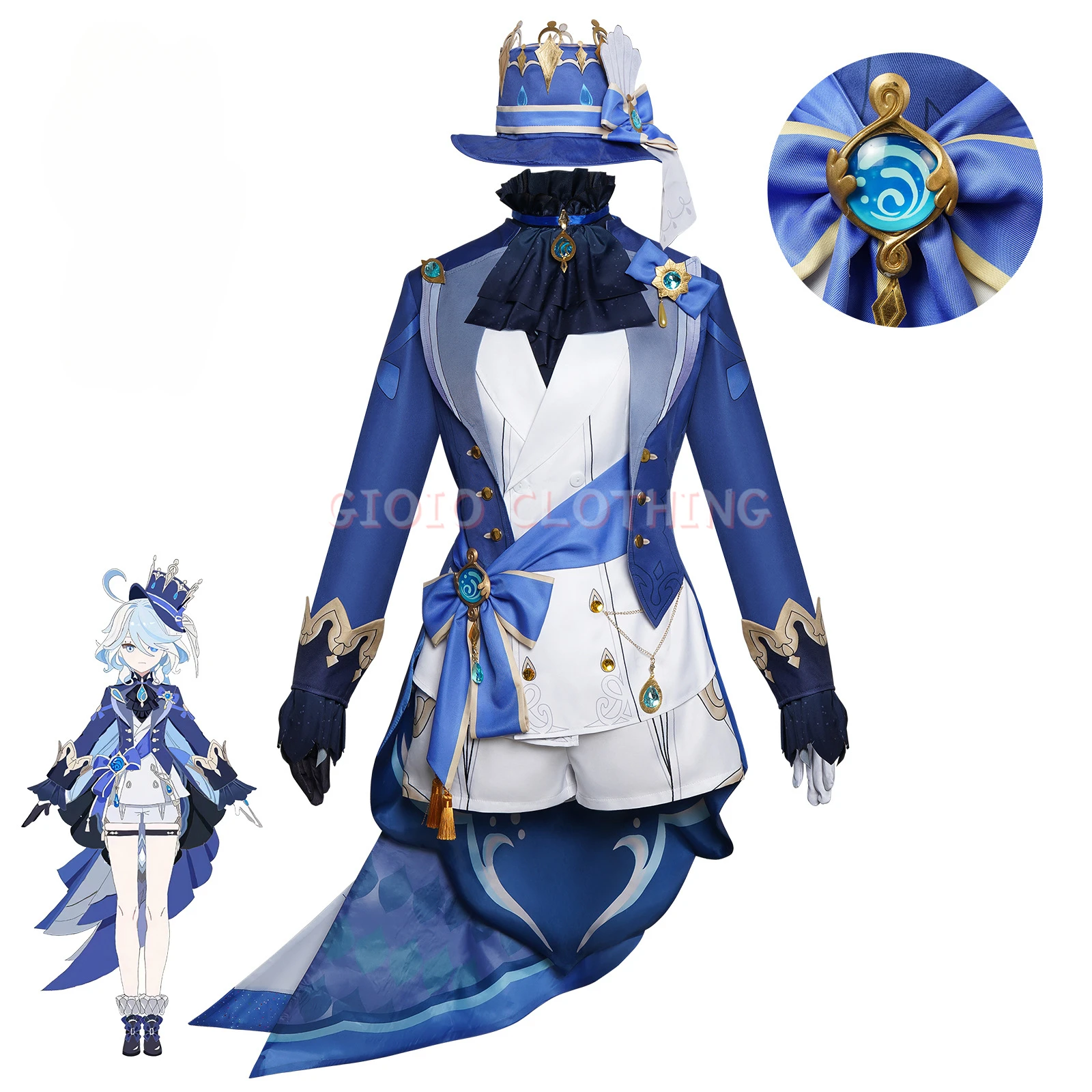 Furina Focalors Cosplay Genshi – Anime Cosplay Ladies Bewertung und Preis